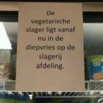 taalfoutjes vegetarische slager in diepvries